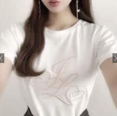 GRL ホワイト ロゴ入り 半袖Tシャツのサムネイル
