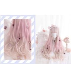 ★新品★珍しいカラー♪ほんのりピンクのロリ ウイッグのサムネイル