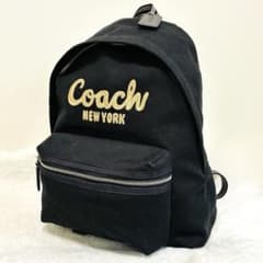 希少】COACH コーチ リュック ブラック デニム生地 - メルカリ