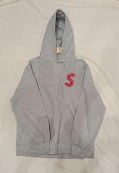 Supreme Sロゴ フーディー グレー パーカー　XL　ボックスロゴ　BOXのサムネイル
