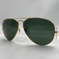 良品 Ray-Ban サングラス ゴールド メタルフレーム ティアドロップ