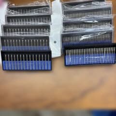 ダイヤモンドビット 軸径3mm 研磨用工具 10セット、円筒、ポイント 