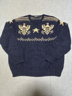 激レア】ラルフローレン 90s ニット サンダーバード 手編み - メルカリ