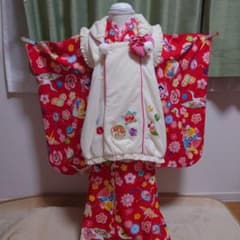 3onb1 レア　乙葉ブランド　七五三女の子　3歳　着物被布　フルセットのサムネイル