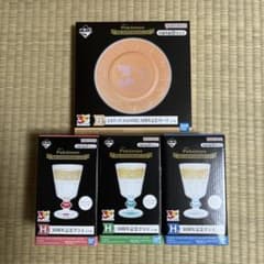 포켓몬 이치 반 쿠지 B상 플레이트 H상 유리 세트
