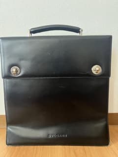 BVLGARI レザーブリーフケース　ブラックのサムネイル