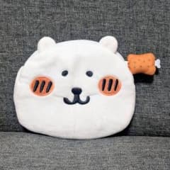 クマの顔 ぬいぐるみポーチ*6 nanacoカード購入特典】自分ツッコミくま ぬいぐるみフェイスポーチ