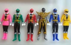 ゴーカイジャー　ソフビ　フィギュア　 6体セット ➕️ぷっくりシール ゴーカイジャー ソフビ フィギュア 6体セット ➕️ぷっくりシール