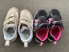 16.5cm asics 17cmキッズスニーカー2足のサムネイル