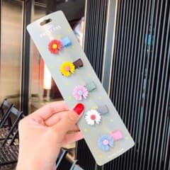 可愛いヘアクリップ5個セット ヘアアクセサリー 女の子 髪飾り キッズ 子供のサムネイル