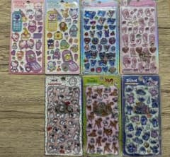キャラクターシール 7枚セット まとめ売りのサムネイル