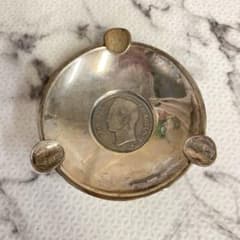 【希少】1912年 ベネズエラ 5ボリバル銀貨 埋め込み シルバー925 灰皿 希少】1912年 ベネズエラ 5ボリバル銀貨 埋め込み シルバー925 灰皿