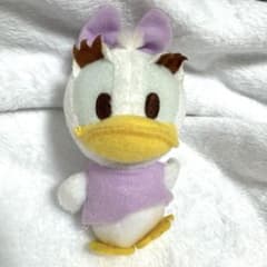 ディズニー デイジーダック ぬいぐるみ マスコット キーホルダー 紫