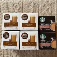 ネスカフェドルチェグスト　カフェオレ　スターバックス　カフェラテのサムネイル