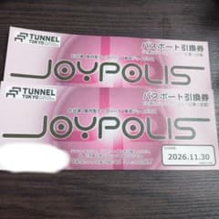 東京ジョイポリス パスポート引換券 2枚セットのサムネイル