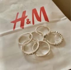 H&M シルバーリング6つセットのサムネイル