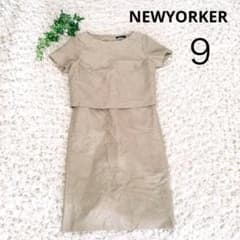 NEWYORKER Short-Sleeved Dress [9AR] - Glossy, Elegant, and High-Quality