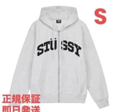 STUSSY ブロック スポーツ ジップフーディ グレー stussy ステューシー ブロック スポーツ ジップ フーディ グレーS