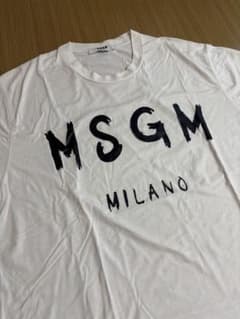 【22時までSALE】MSGM ホワイト Tシャツ ロゴプリントのサムネイル