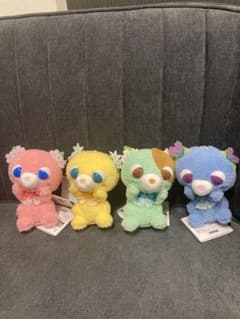 【真奈さま専用】お茶猫ぴょこぴょこぬいぐるみ　プライズ　4個セットのサムネイル