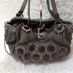 おしゃれ♪】JAMIN PUECH 手刺繍ビーズ装飾ハンドバッグ 美品 - メルカリ