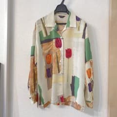 古着 花柄 長袖 柄シャツのサムネイル