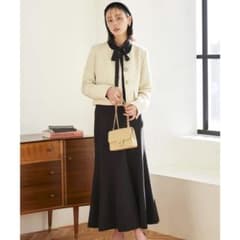 RUIRUE BOUTIQUE ツイードジャケット スカート セットアップ Sのサムネイル