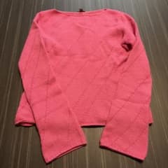 カシミヤ 100%ANN TAYLOR ピンク ニット 長袖 Mのサムネイル
