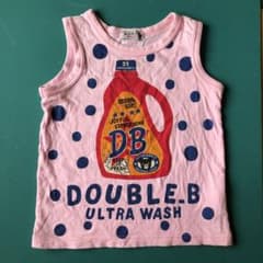 値下げ！タンクトップ Tシャツ ピンク ダブルB サイズ90のサムネイル
