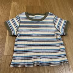 Semon セモン ボーダー リブTシャツ 110cmのサムネイル