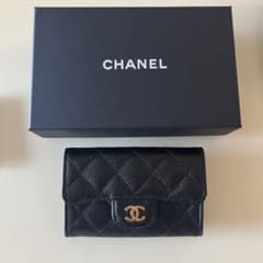 美品 ほぼ未使用★ CHANEL カードケース マトラッセ キャビアスキンのサムネイル