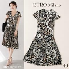美品✨ ETRO エトロ 総柄 ストレッチ プリーツワンピース 40 美品✨ ETRO エトロ 総柄 ストレッチ プリーツワンピース 40 - メルカリ