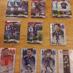 サッカー日本代表 トレーディングカード 12枚セットのサムネイル