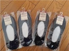 無印良品　靴下　ドット柄フットカバー　4足セット　新品のサムネイル