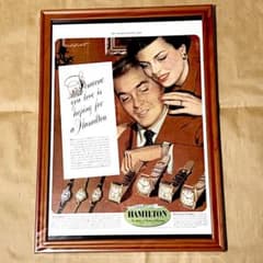 希少品！ HAMILTON ハミルトン アメリカン USA ビンテージ時計 木製 希少品！ HAMILTON ハミルトン アメリカン USA ビンテージ時計 木製