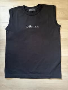 [Alexandros] ノースリーブTシャツ ブラック メンズMのサムネイル