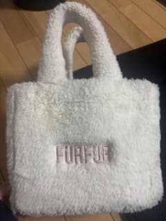 FURFUR 퍼 토트 백 USAGI ONLINE 한정 화이트 핑크