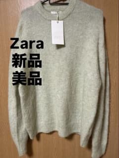Zara 新品 淡いグリーン ニット Mサイズのサムネイル