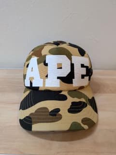 A BATHING APE 迷彩柄 メッシュキャップのサムネイル