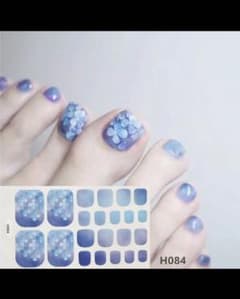 ジェル風　フットネイルシールのサムネイル