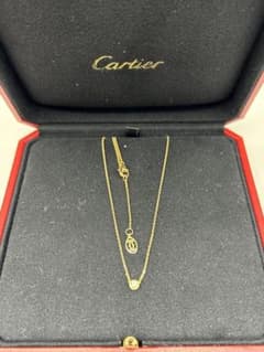 美品 Cartier ダムール XS ゴールド ネックレス 箱付き 2.3g - メルカリ