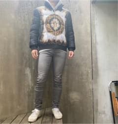 ⭐︎即完売品 ZARA バロック調 ダウン パフジャケット 総柄のサムネイル