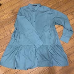 ティアードロングシャツ ブルーグレーのサムネイル