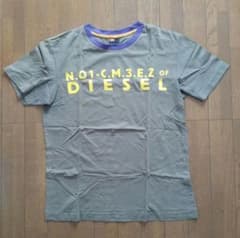 DIESEL カーキ色　 Tシャツ Lサイズ　ヴィンテージ