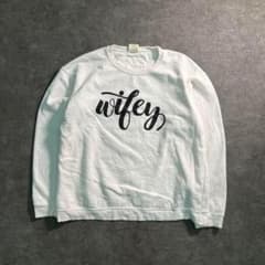 6tas1【COMFORT COLORS】ラメ入プリント スウェット古着 - メルカリ