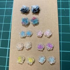 薔薇デザインピアスセットのサムネイル