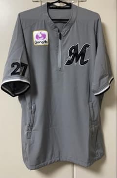 千葉ロッテマリーンズ田村選手 支給品 半袖ZIPジャケット - メルカリ