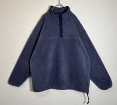 L.L.Bean 刺繍ロゴ スナップボタン 80s ボアフリースジャケット - メルカリ