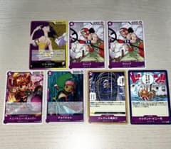 ONEPIECE 원피 카드 밀짚모자 일당 보라색 정리 판매