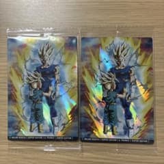 ドラゴンボール 超サイヤ人 ベジータ＆トランクス カード 2枚セットのサムネイル